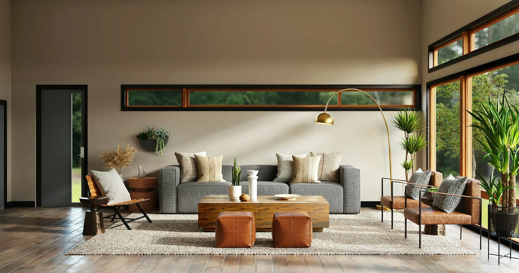 Double-height living area