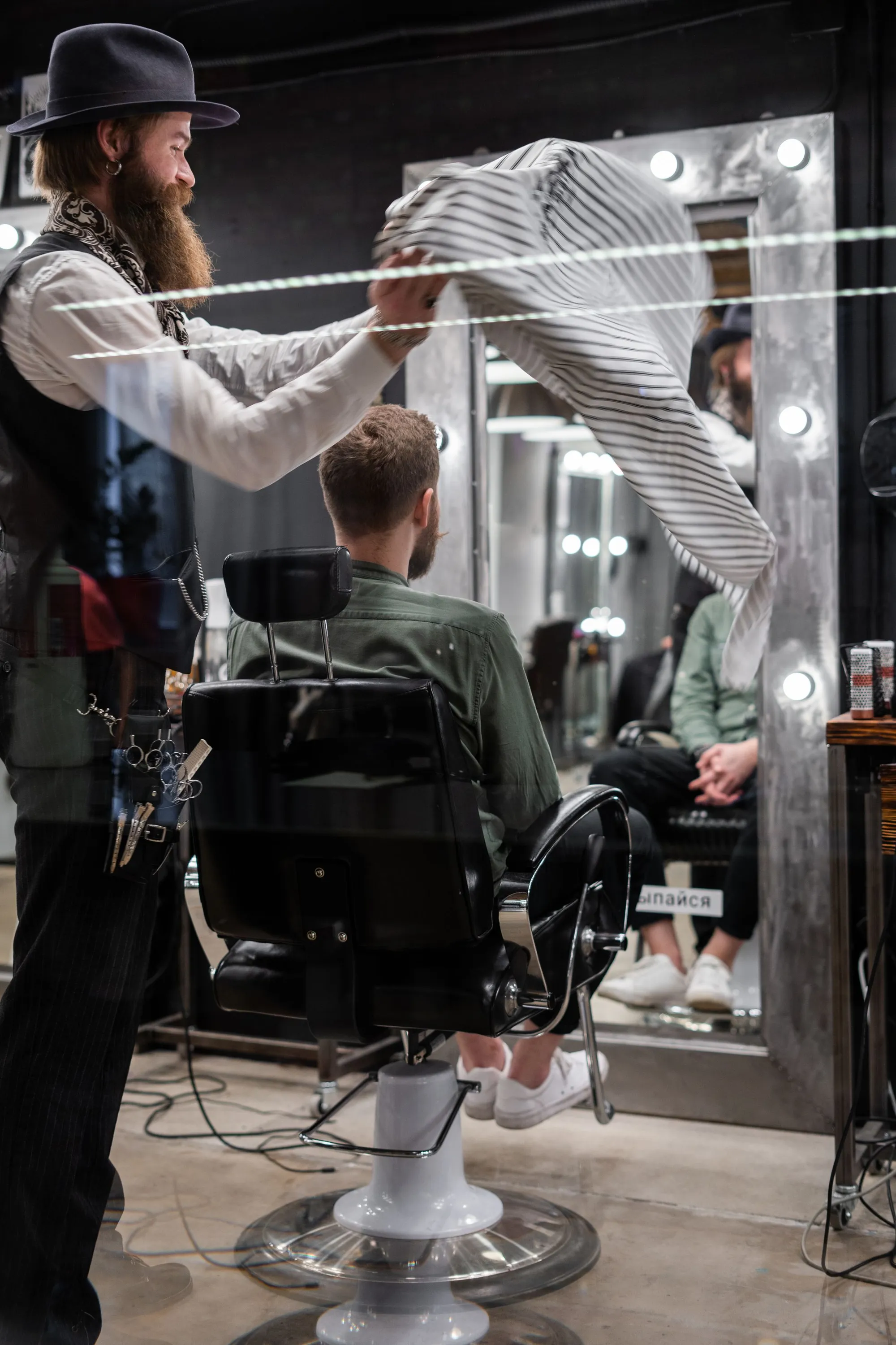 Davide Conti, Beard & straight-razor