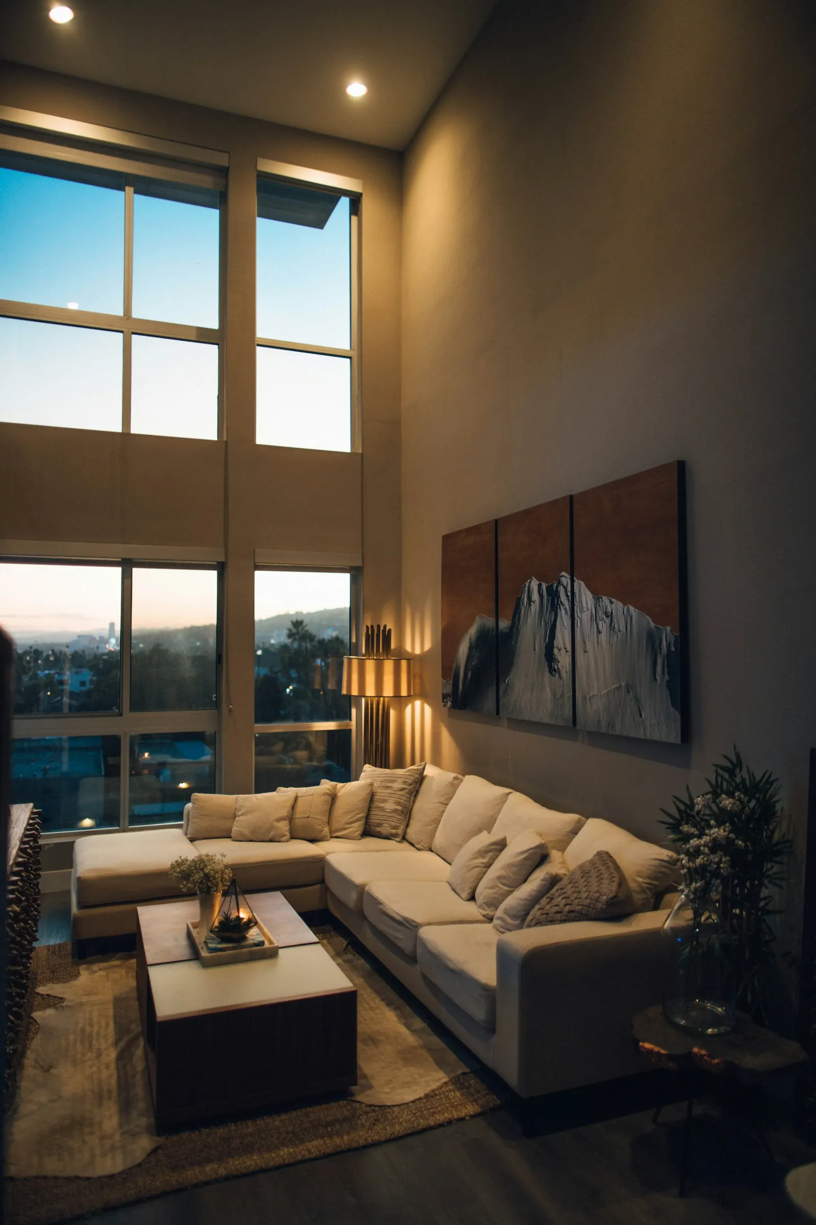 Modern villa with garden