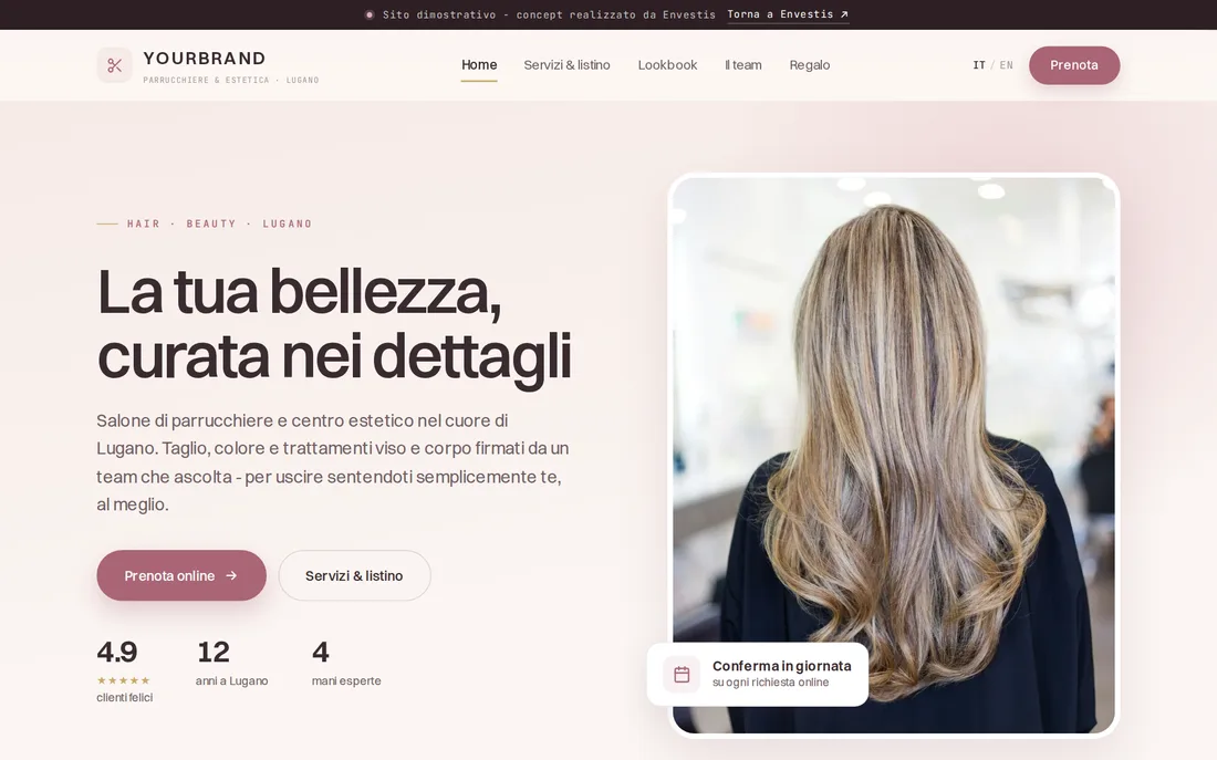 Parrucchiere & estetica - demo