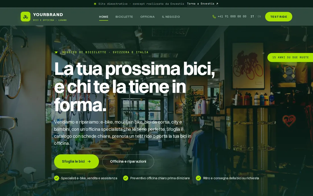 Negozio di biciclette - demo