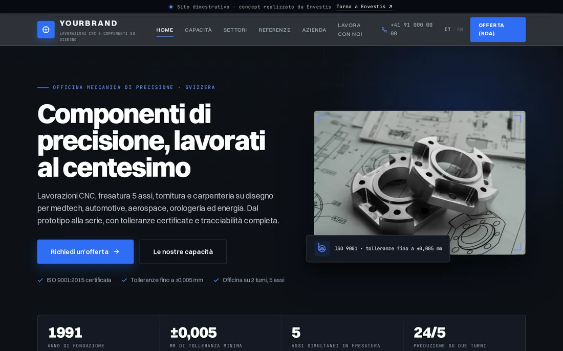 Azienda meccanica (B2B) - demo