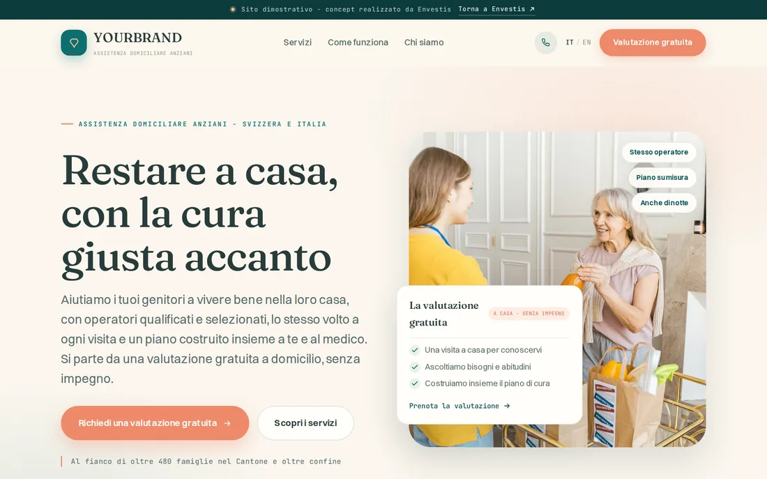 Assistenza anziani a domicilio - demo
