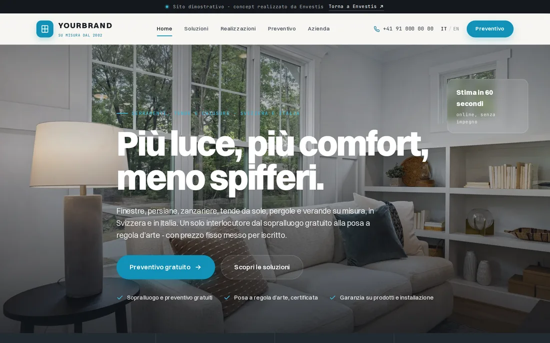 Serramenti e tende - demo