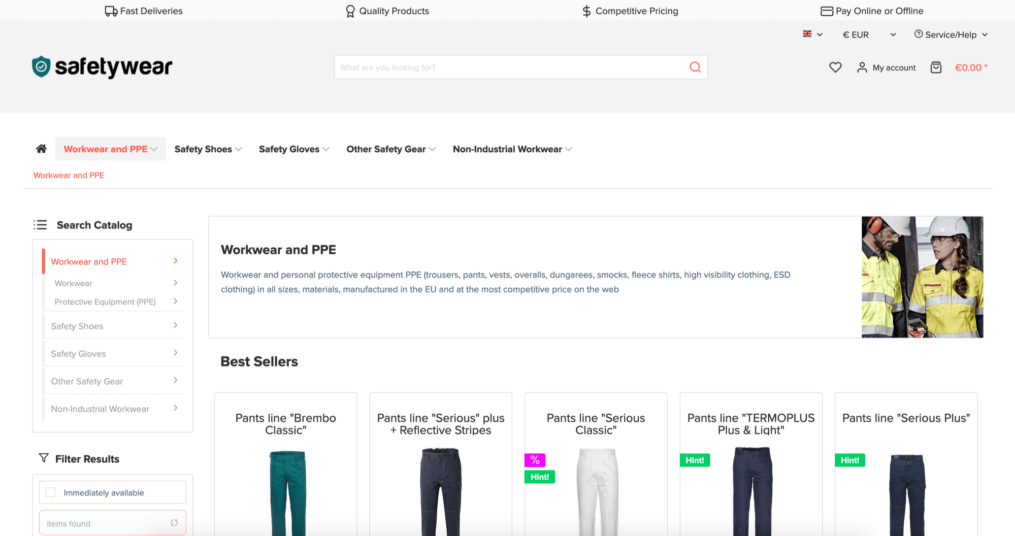 Sito Commercio Elettronico Envestis Webservices